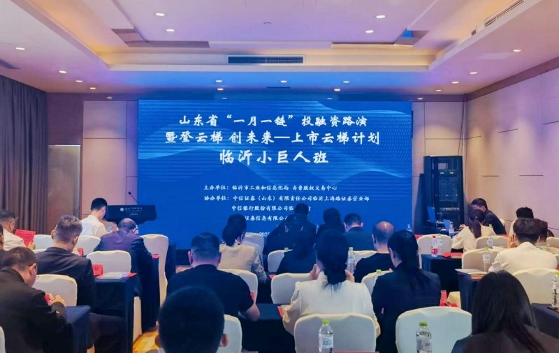山东省“一月一链”投融资路演临沂专场暨“登云梯 创未来——上市云梯计划（临沂小巨人班）”开班活动成功举办